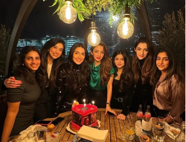 Ayeza Khan celebrates birthday at Coppa Club Tower Bridge