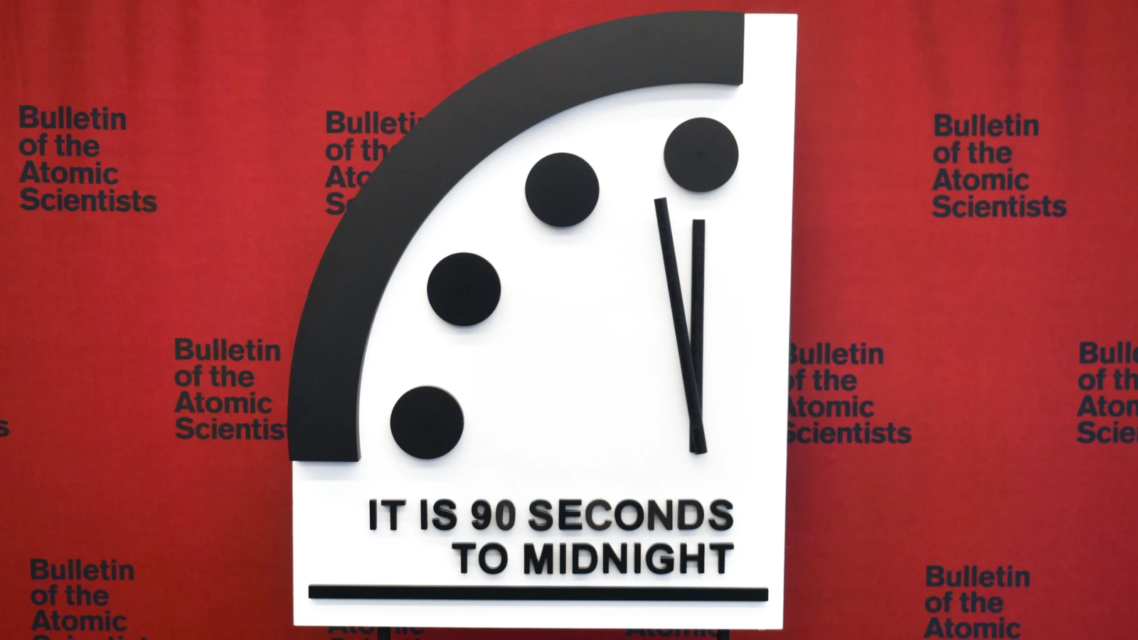 'Doomsday Clock' remains at 90 seconds to midnight