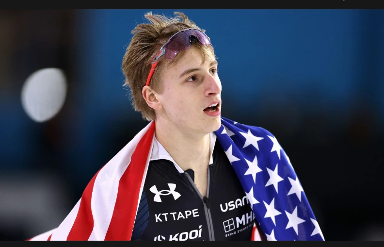 US teen Stolz sets world 1,000m speedskating record