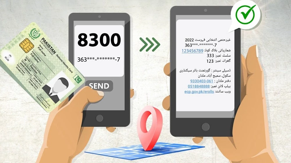 ECP introduces 8300 SMS service for voter information