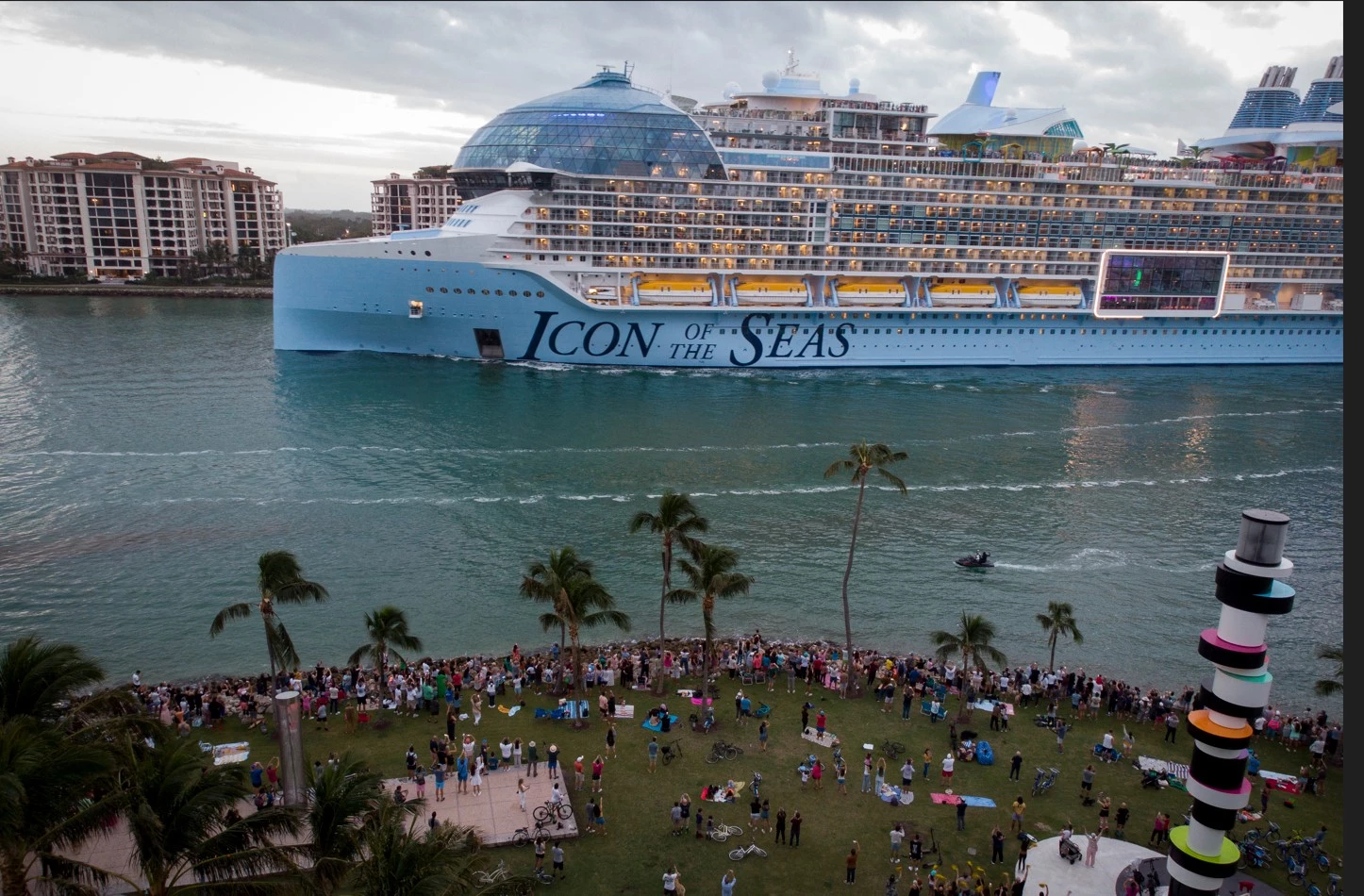 Royal Caribbean's 'Icon,' world's largest cruise ship, sets sail