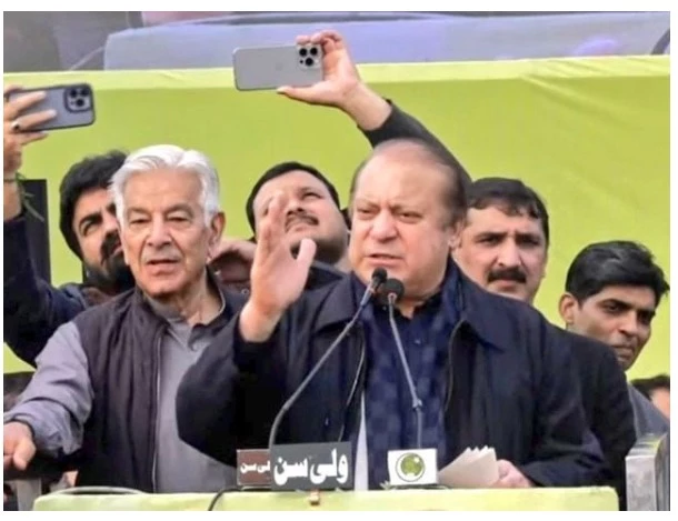 Nawaz promises train service, IT center for Sialkot