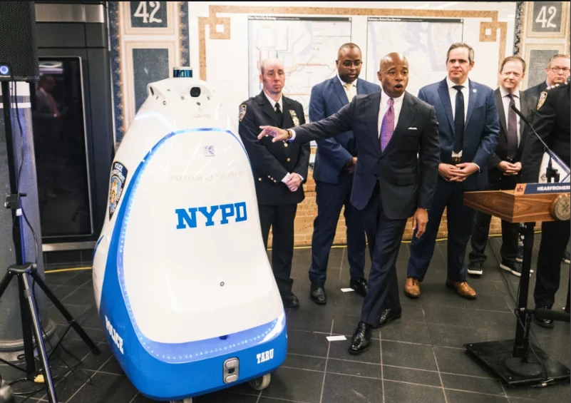 New York bins subway surveillance robot