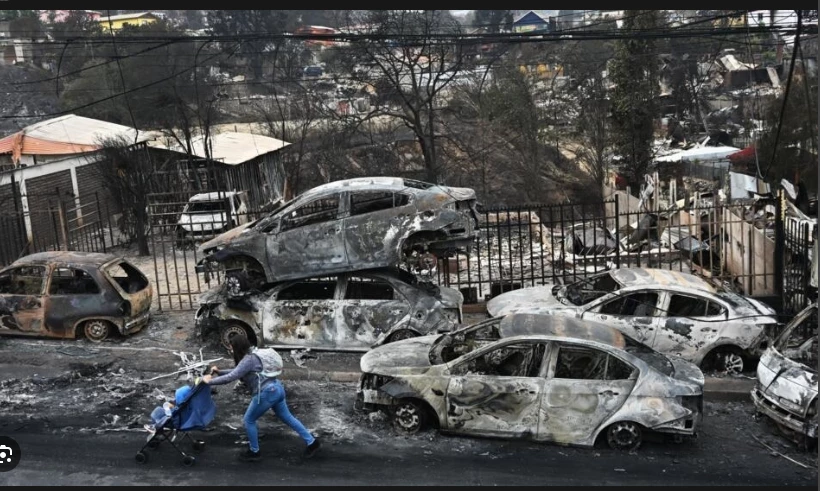 Wildfires scorch central Chile, death toll tops 110