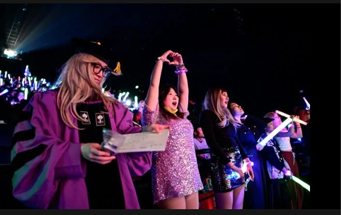 Chinese 'Swifties' shake it off at Beijing watch party