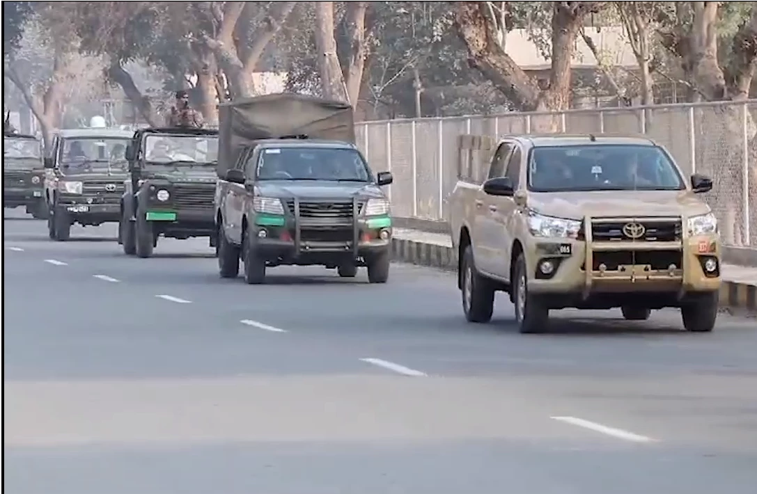 Army troops on the move for election duty