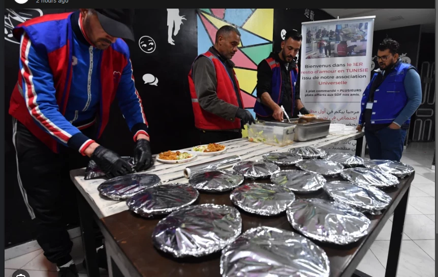 'Restaurant of Love' helps feed Tunis homeless