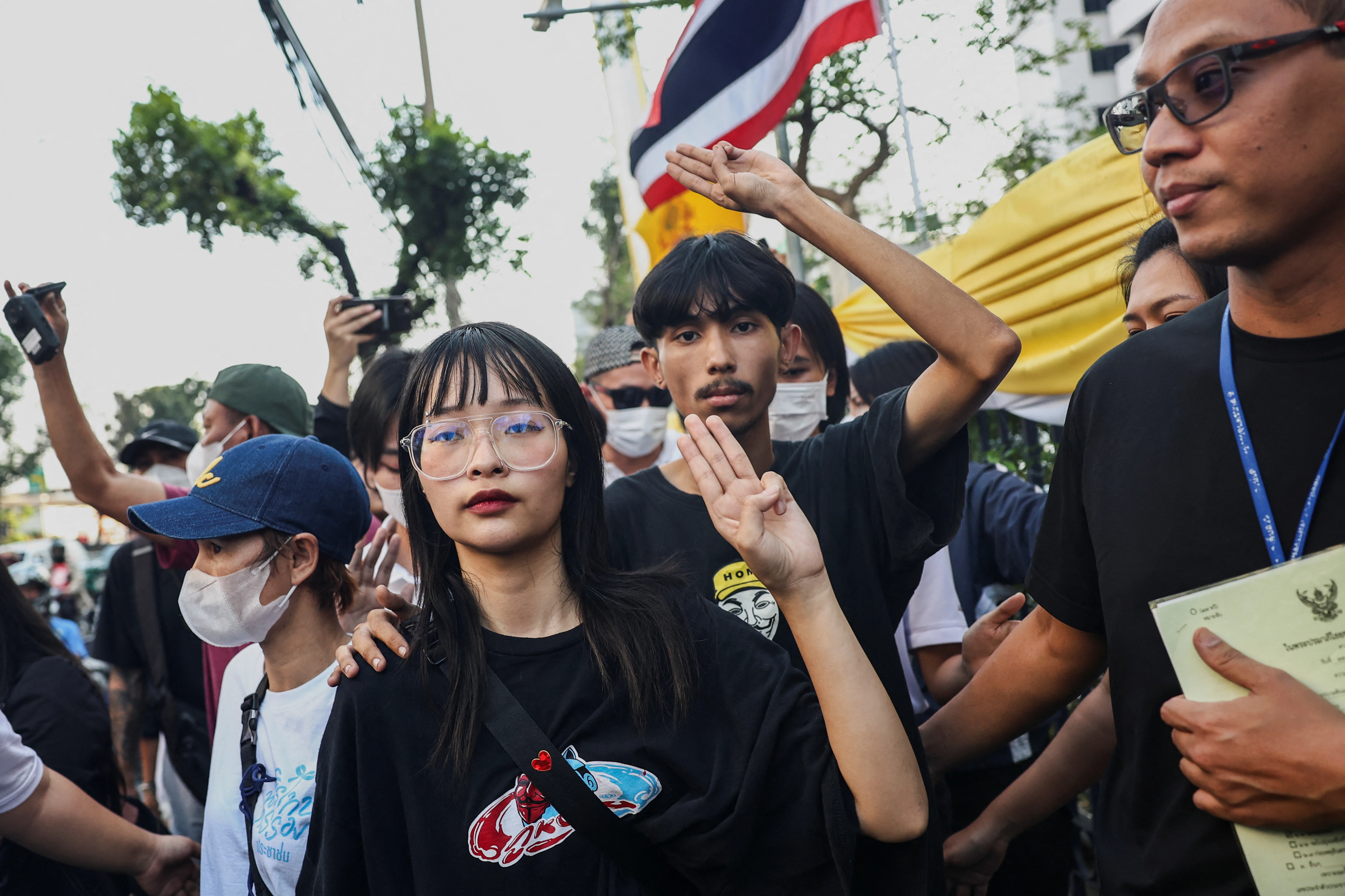 Thai activists arrested over royal motorcade protest