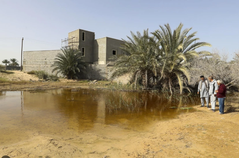 Groundwater upsurge floods homes in Libyan coastal town