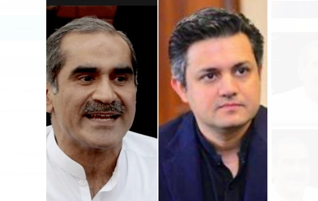 Saad Rafique, Hammad Azhar trade election barbs on X platform