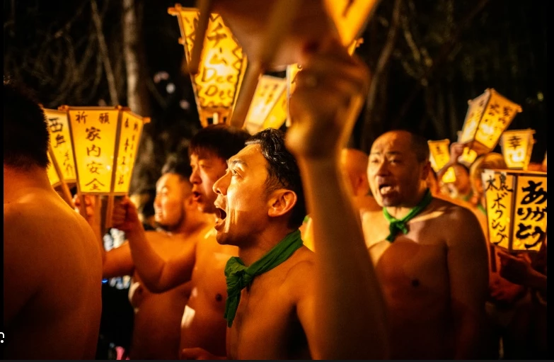 Japan's 'naked men' festival succumbs to population ageing