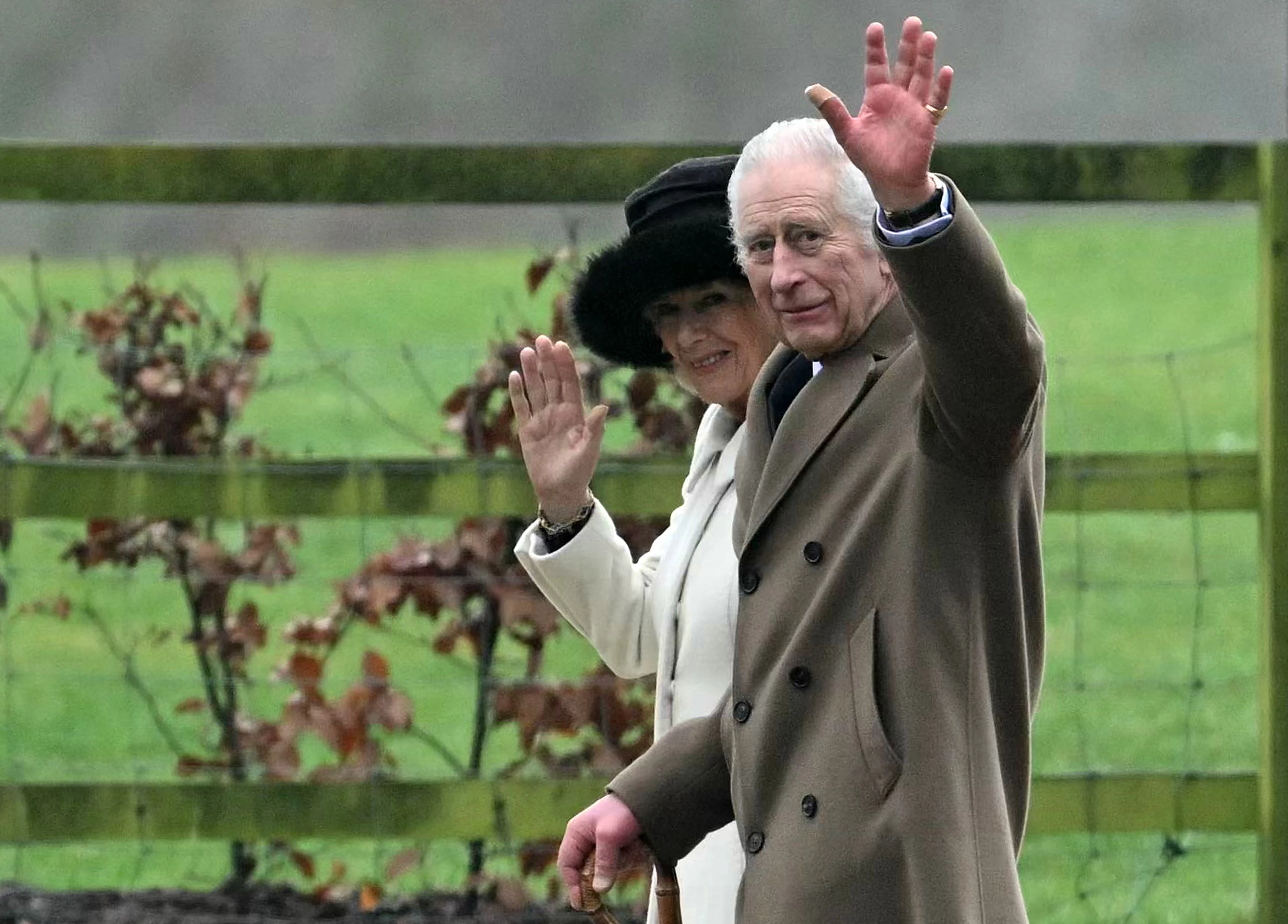 King Charles seen at church service as cancer treatment continues