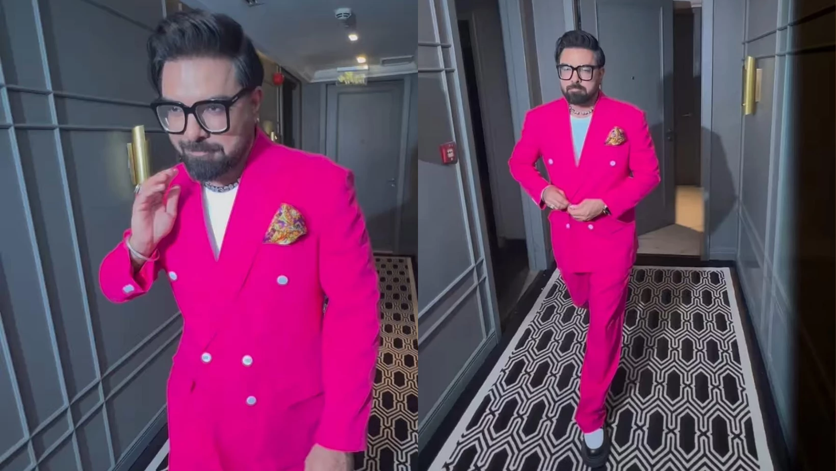 ‘Should I say Barbie’, Iqra Aziz to Yasir Hussain for wearing pink at 'Taxali Gate' premiere