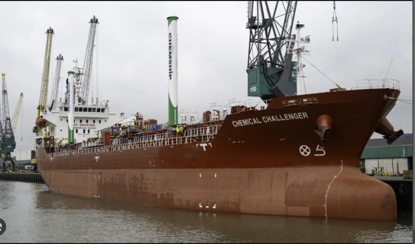 Wind-powered Dutch ship sets sail for greener future