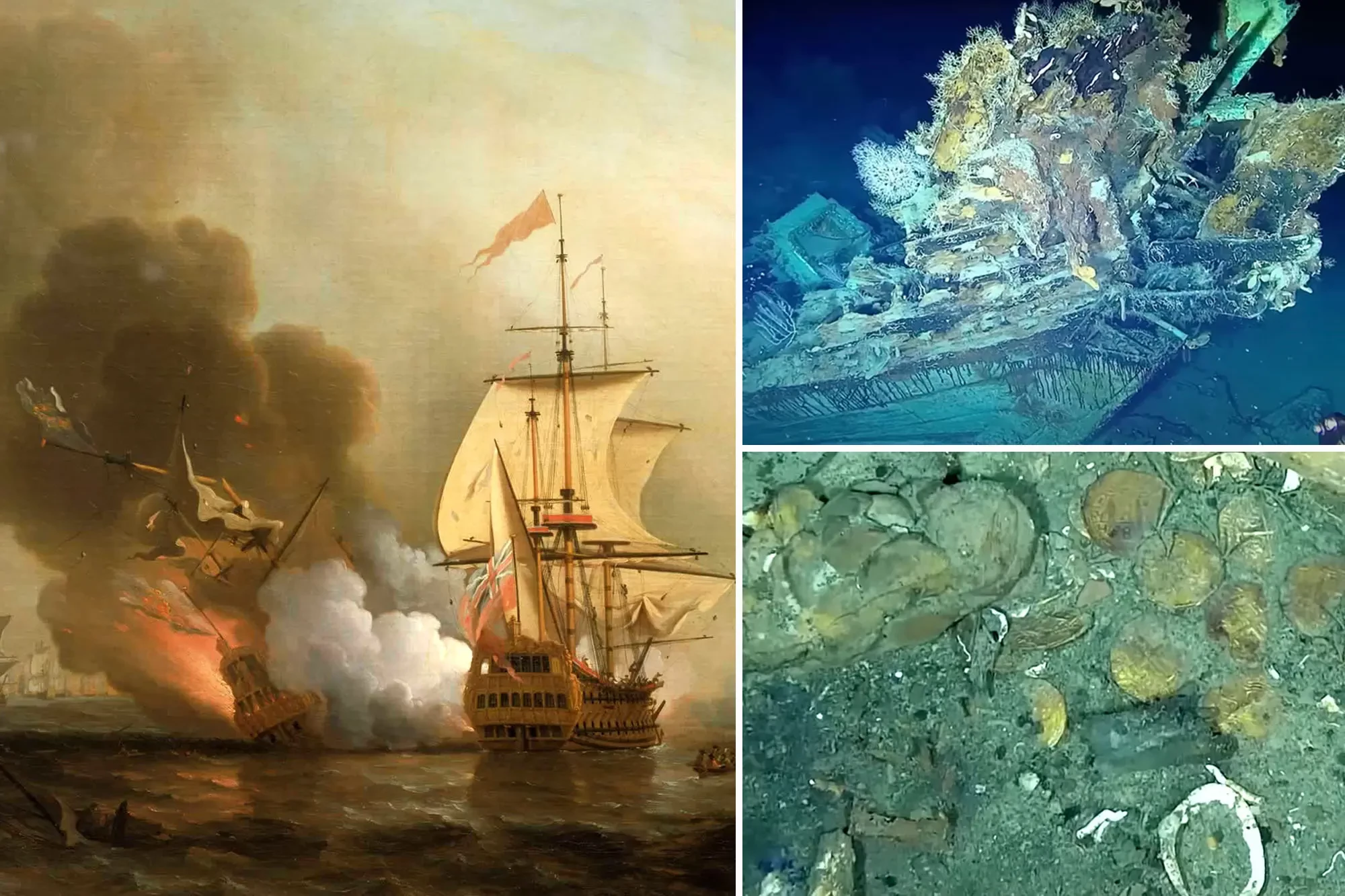 Colombia to start recovering bounty from 18th-century shipwreck