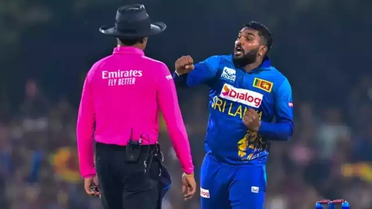 Sri Lanka T20 skipper gets two-match ban for abusing umpire