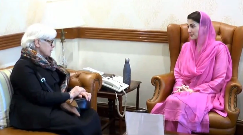 CM Maryam meets London University Professor Mary Stiasny, talks about quality education