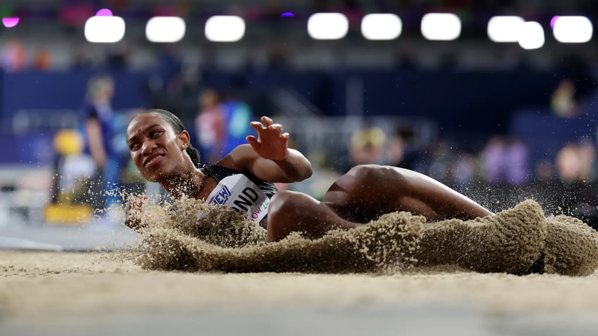 LaFond claims world indoor triple jump gold, Charlton cruises