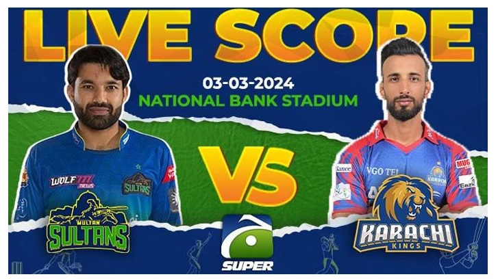 Multan Sultans set targt of 190 runs for Karachi Kings