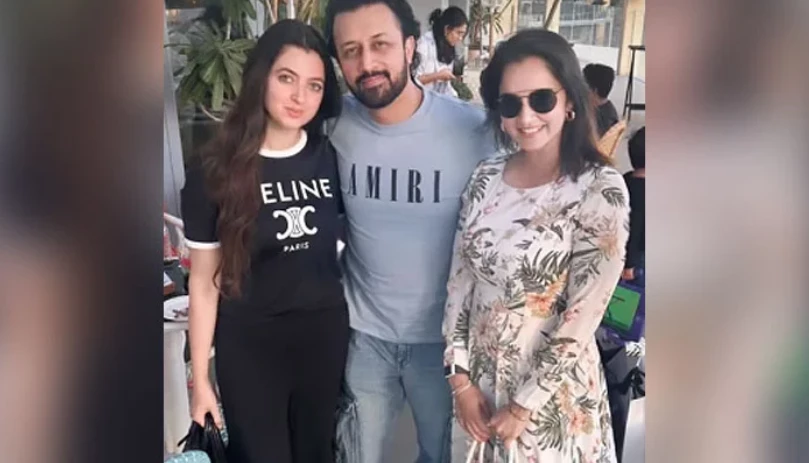 Sania Mirza spotted with Atif Aslam and wife in Dubai