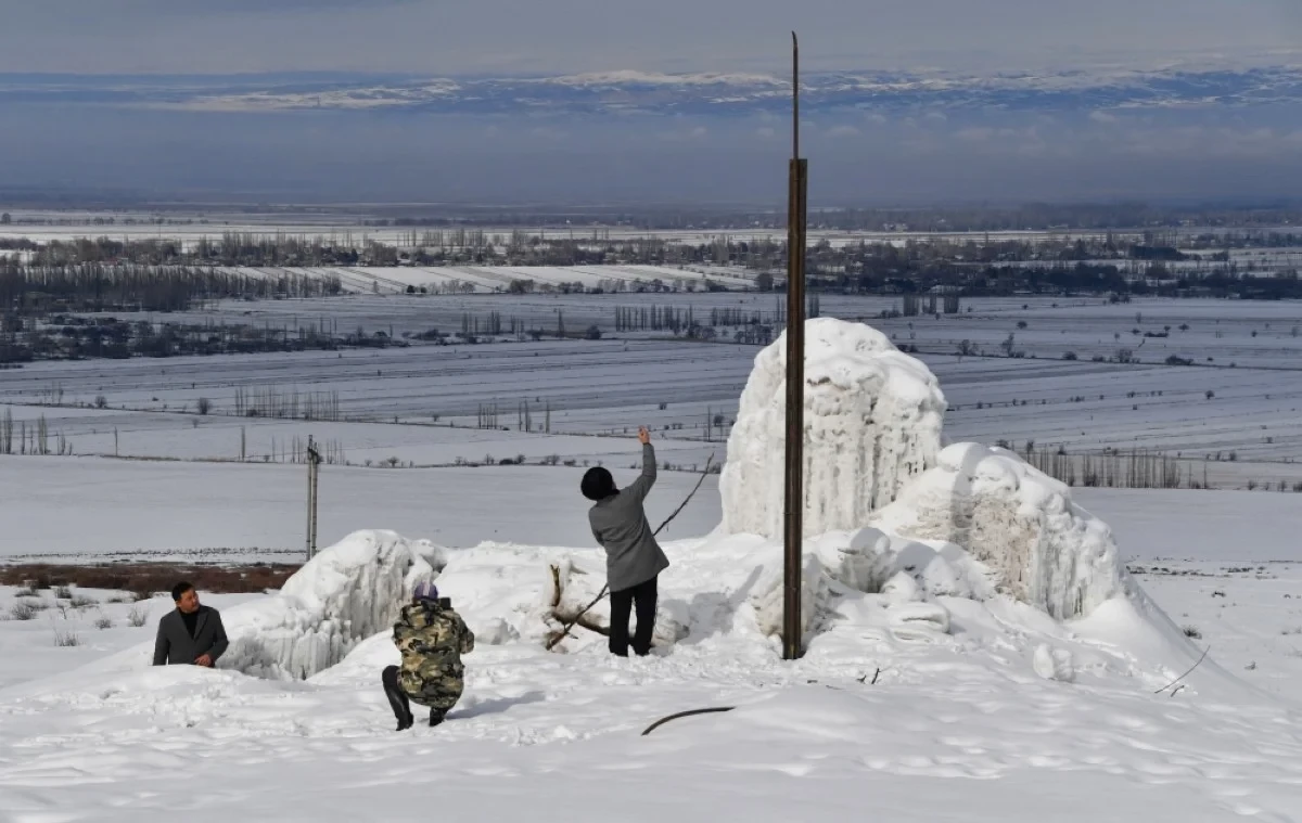 Artificial glaciers stave off drought in Kyrgyzstan