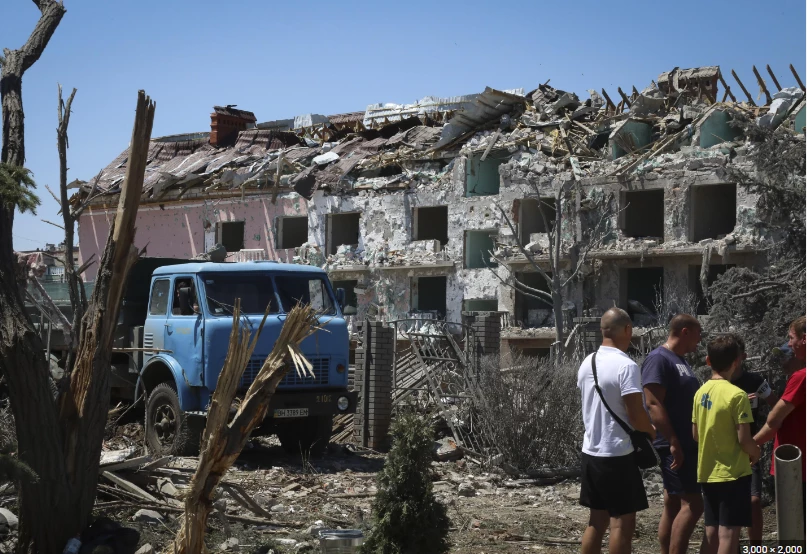 Ukraine hits behind frontlines as Odesa blasts rock Greek PM visit