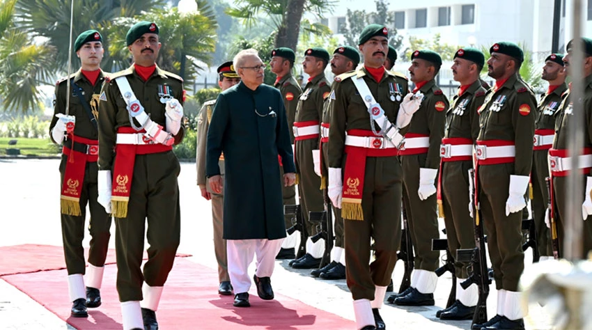 Farewell Guard of Honor presented to outgoing President Dr Arif Alvi