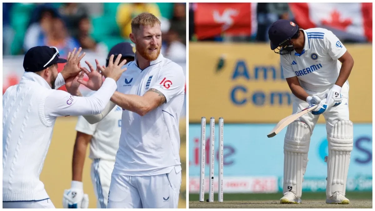 Stokes gets Rohit with very first ball since knee surgery