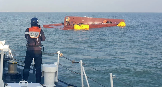 Six missing after South Korean fishing boat capsizes