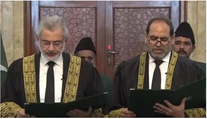 Justice Naeem Akhtar Afghan takes oath as Supreme Court judge