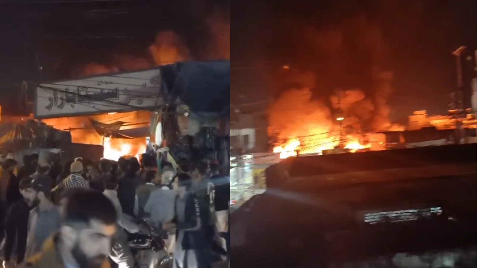 Over 70 stalls destroyed at Sasta Bazar in Rawalpindi