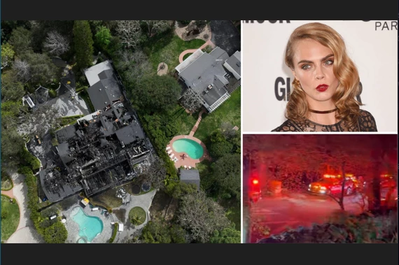 Cara Delevingne's Los Angeles home destroyed in fire