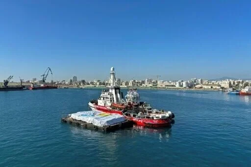 First aid boat unloads in Gaza as Hamas proposes new truce