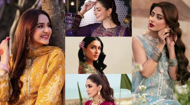 Eid outfit Inspo: Pakistani divas slaying romantic florals and vibrant colors