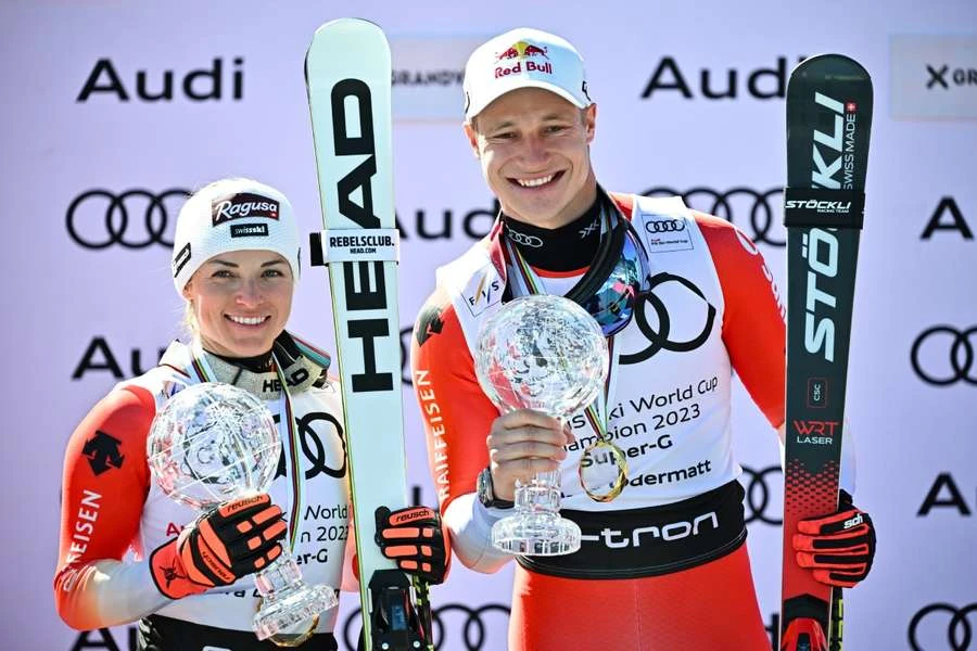 Double Swiss delight as Odermatt, Gut-Behrami claim super-G globes