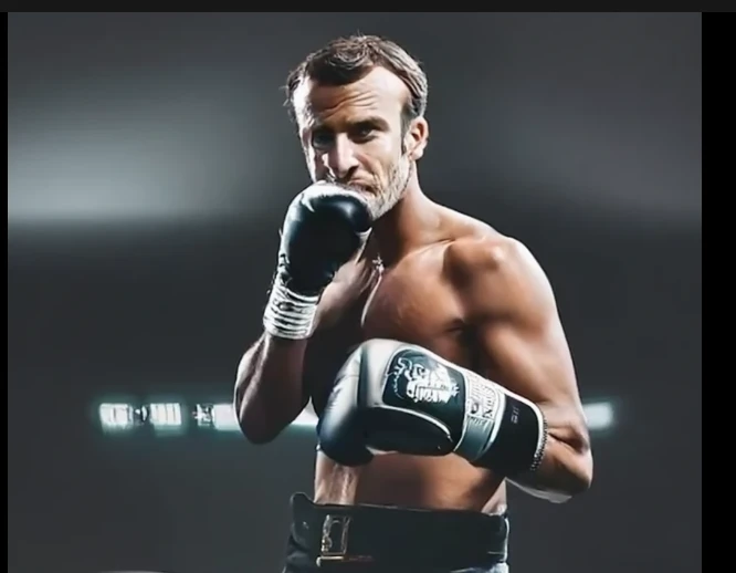 French president Macron straps on gloves for boxing photoshoot