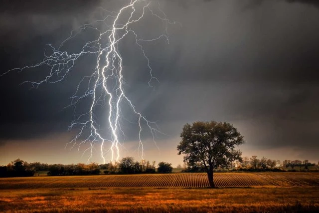 Lightning killed a farmer in Khairpur Tamewali