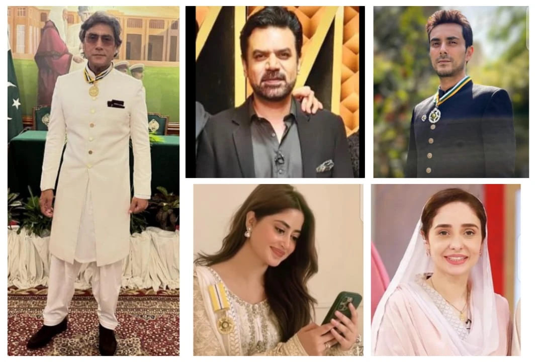 Showbiz personalities awarded Tamgha-e-Imtiaz on Pakistan Day