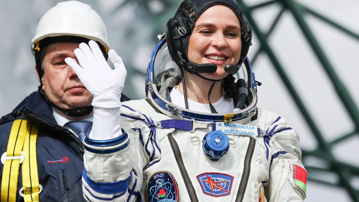 Spacecraft carrying first Belarus woman cosmonaut lifts off: Roscosmos