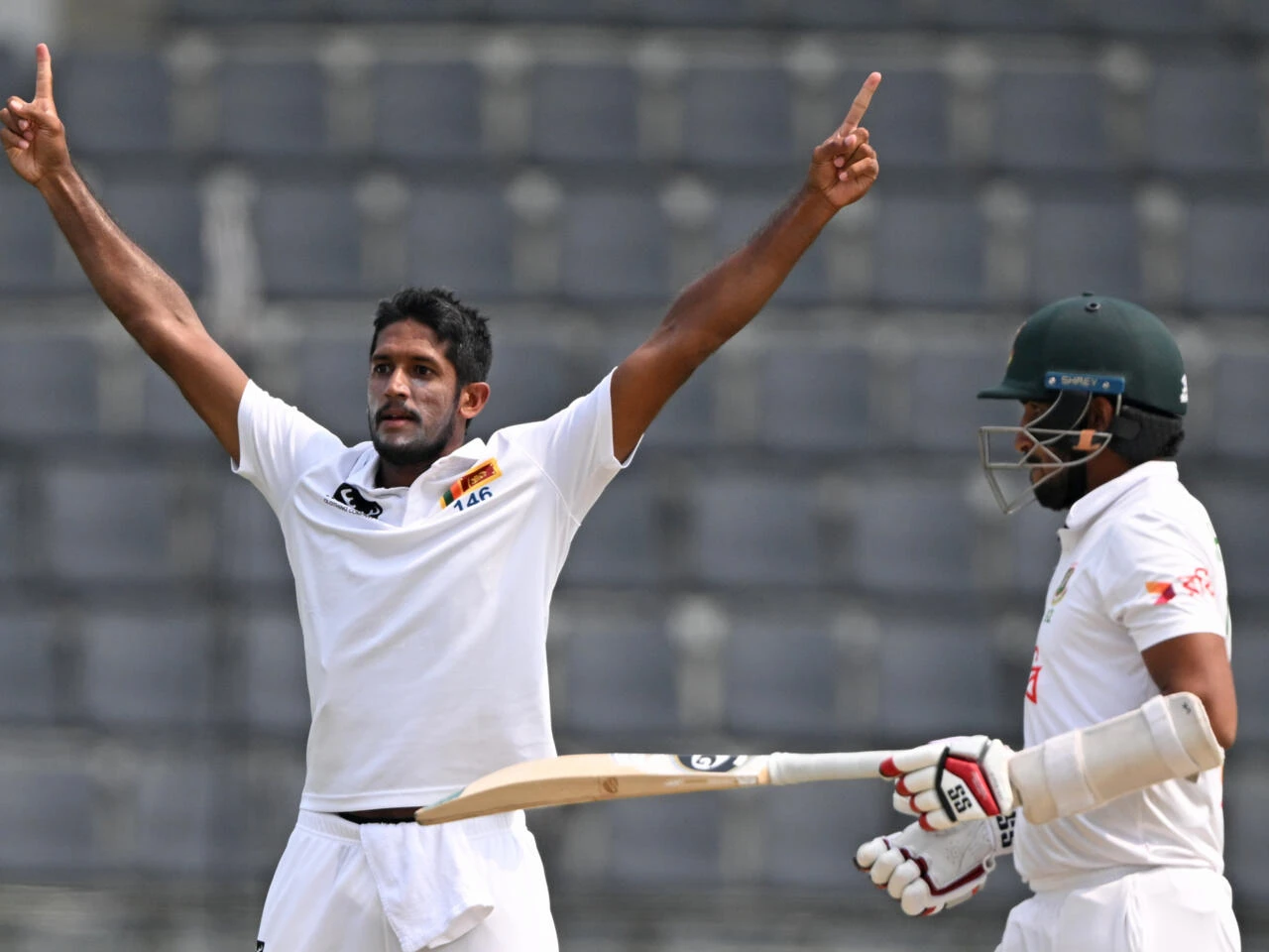 Rajitha takes five wickets as Sri Lanka crush Bangladesh