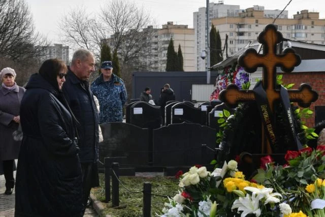 Mourners mark 40 days since Putin foe Navalny's death