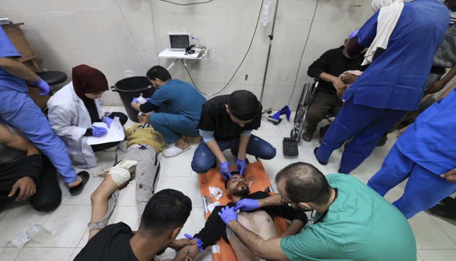 Israeli strike on Gaza hospital kills four, wounds 17, says WHO