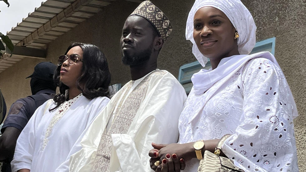 Two First Ladies at presidential palace in a Senegal first