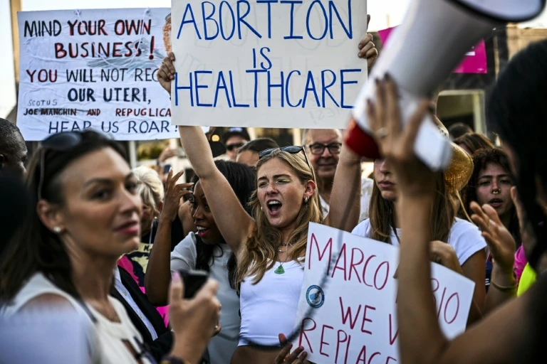 Democrats hit Trump on abortion in key US election states