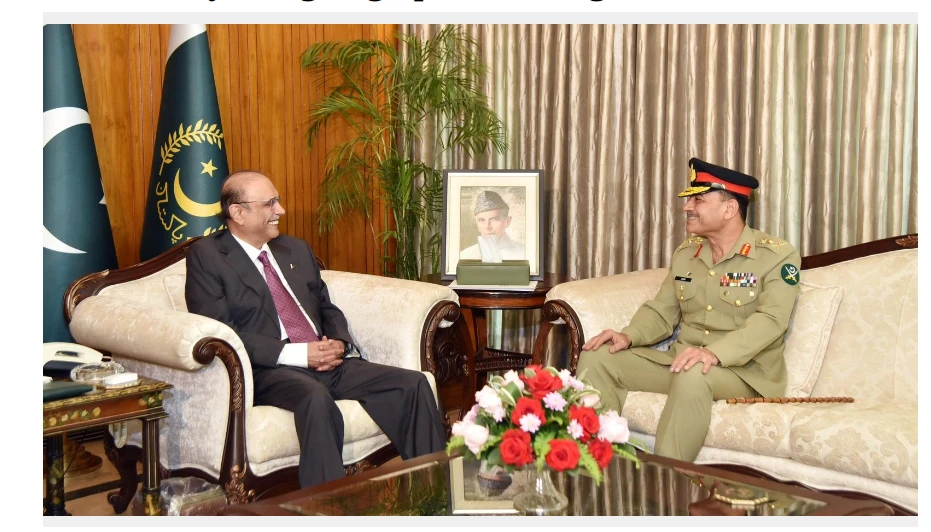 President, COAS discuss security, anti-terror combat