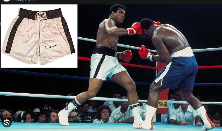 Muhammad Ali's 'Thrilla in Manila' shorts up for auction