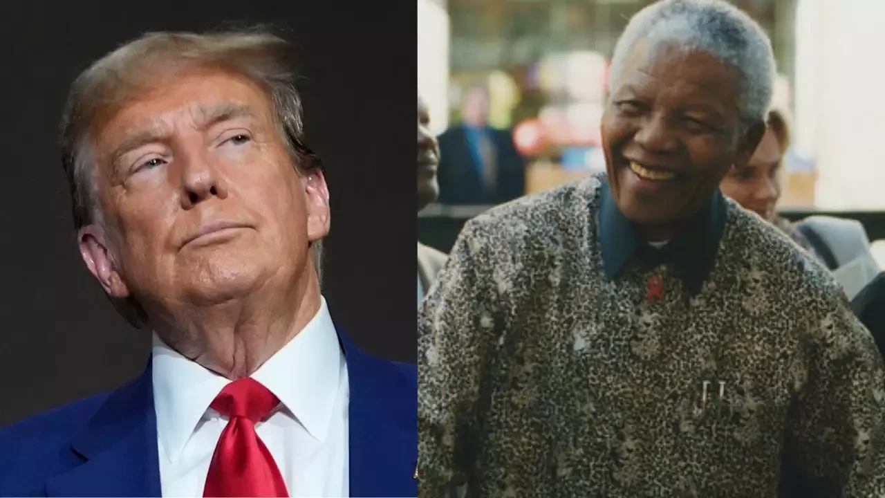 Trump again likens himself to Nelson Mandela