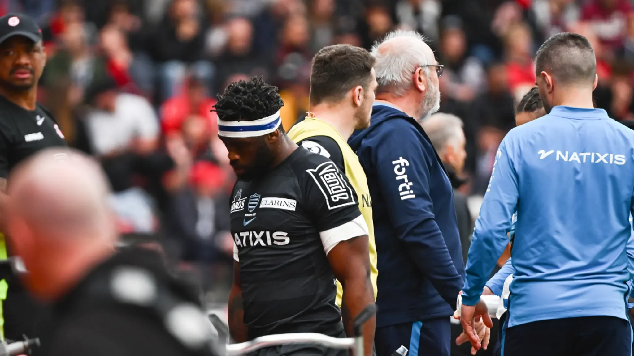 Racing's Kolisi forced off in comeback match against Toulouse