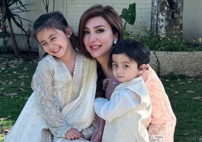 Aisha Khan and her little ones bring pastels to the next level this Eid