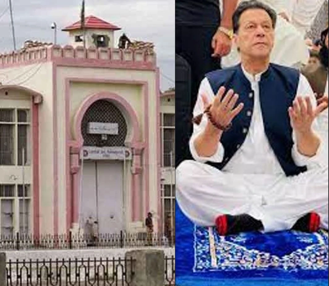 Imran Khan offers Eid prayer at Jamia Masjid Adiala Jail in a tight security.